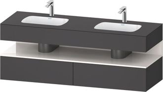 Duravit Qatego Lavabo Encastrado Con Base De Lavabo Consola, - Duravit