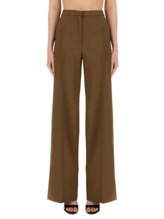 Pantaloni Torino Wide Fit Wool Trousers - Brown