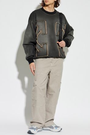 Off-white Oversize Sweatshirt, Mens, Grey