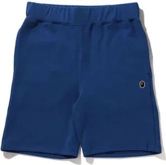 A Bathing Ape Head One Point Sweat Shorts Navy 1J30-153-023-NVY