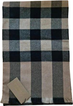 Burberry Cashmere Blend Check Scarf
