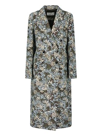Dries Van Noten Cappotto Doppiopetto Floreale