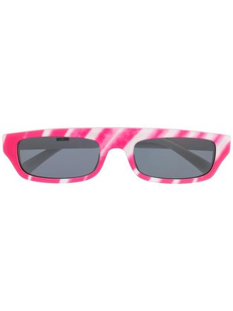 Moschino brushstroke sunglasses - Pink