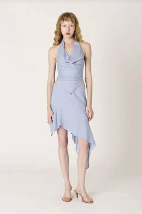 Nia Melodia Skirt In Slate Blue