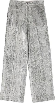Stella McCartney Wide Broeken - Dames - Wijde Broeken - Grijs - S - Broeken