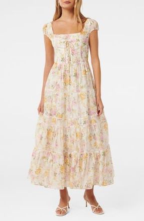 Ever New Cottage Core Floral Maxi Dress in Sunnyvale Floral at Nordstrom Rack, Size 10