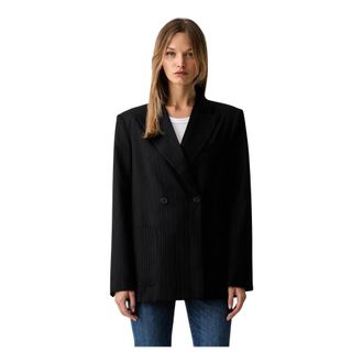 Vicolo Dames, Jassen, Blauw, Maat: XS Wol