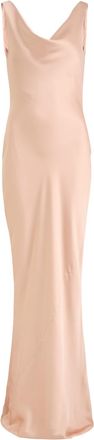 Norma Kamali Maria Satin Gown - Light Pink - S (UK8-10 / S)