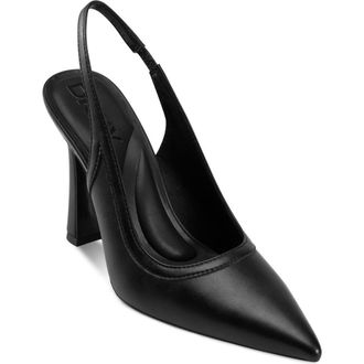 DKNY Cinette Slingback Pointed Toe Pump in Black at Nordstrom, Size 6.5
