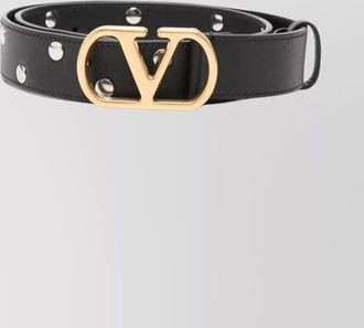Valentino Garavani chic studded belt gold-tone buckle