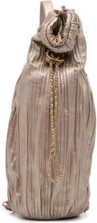 Chanel Pre-owned Drawstring Bucket Bag - Dames - Vintage Tas - Geel - ONE Size - Leer - Vintage