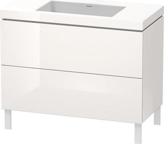 Duravit Lavabo Para Muebles Duravit L-cube C-bonded Con Base Sobre El
