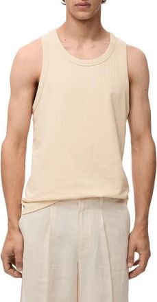Mango Stripe Strap Tank in Beige at Nordstrom, Size X-Large