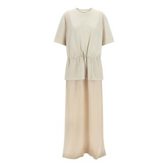Haikure Long Joopy Dress - female - Haikure - Maxi Dresses - Beige - M - Dresses