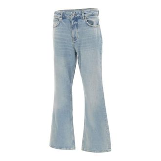 Represent Flared Jeans, male, Blue, Size: W32 Boot Cut Denim