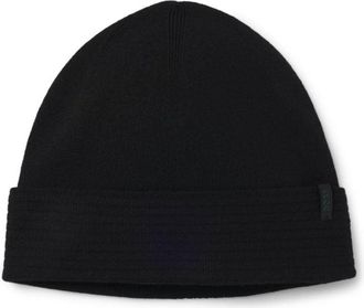 BOSS Knit beanie in temperature-regulating stretch fabric