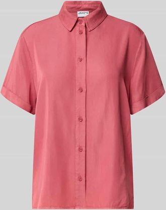Jake*s Casual Regular Fit Hemdbluse mit 1/2-Arm in Altrosa, Gr&ouml;&szlig;e 34