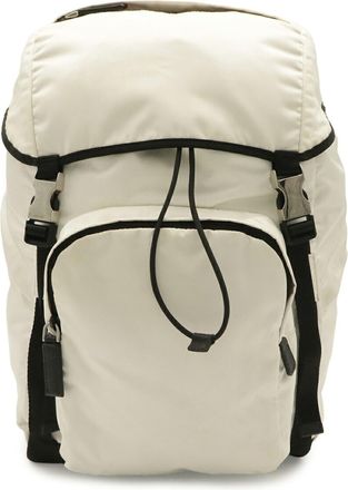 Prada Bianco White Nylon Backpack (Pre-Owned)
