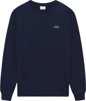 Dr&ocirc;le de Monsieur Bellissima Long Sleeve T-Shirt - Heren - Sweatshirts - Blauw - L - Katoen - Hoodies & sweatvesten