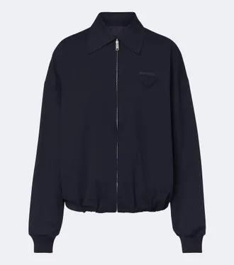 Prada Chaqueta reversible de jersey algod&oacute;n y Re-Nylon