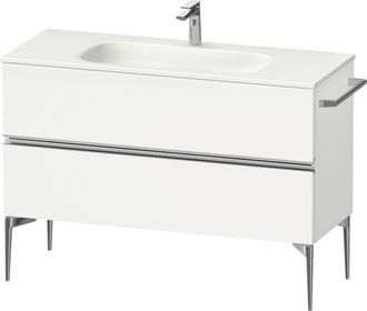 Duravit Duravit - Sivida Mueble Bajo Lavabo, 2 Cajones, Tirador Cromado