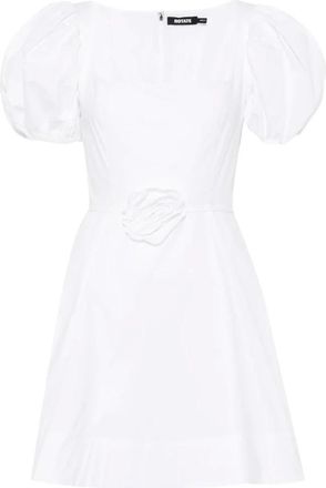 Rotate ROTATE Birger Christensen - Vestido con Mangas Abullonadas y Apliques Florales - Dresses - Mujer - Blanco - S