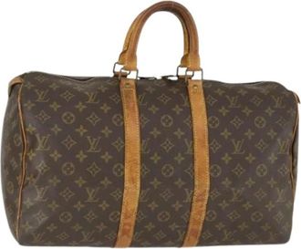 Louis Vuitton Pre-owned Weekend Bags, female, Brown, Size: ONE SIZE Pre-owned Vintage Weekend Bag