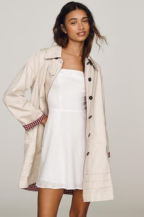 Damson Madder Mercedes 100% Cotton Reversible Coat Jacket