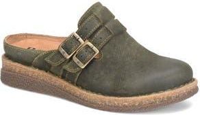 B&oslash;rn Cort Distressed Clog in Green Distressed at Nordstrom Rack, Size 7.5