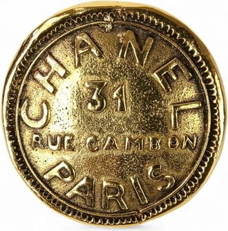 Chanel Pre-owned Jewellery, female, Yellow, Size: ONE SIZE Pre-owned Paris Inspired Decorative Button for Crafting and Apparel