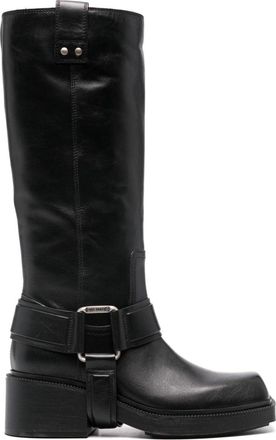 Vic Matié Pampas calf-calf length boots - women - Leather - 37 - Black