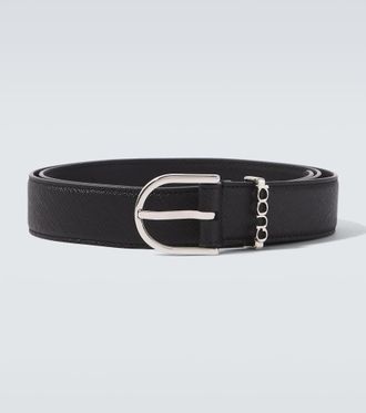 Gucci Gucci Script leather belt