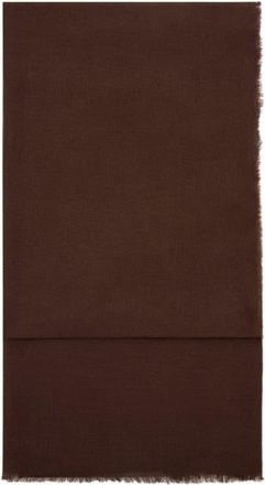 Mango Frayed Edge Scarf in Chocolate at Nordstrom