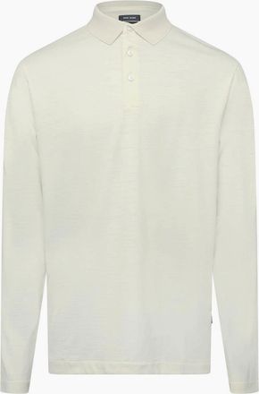 HUGO BOSS Mens H-Pado 110 Long Sleeve Polo Shirt - White - Size: 42