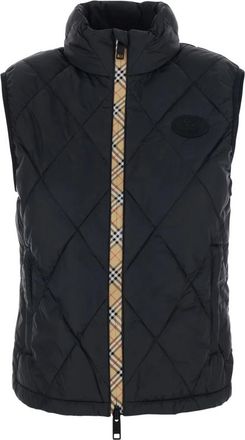 Burberry Cheswick Vest - Dames - Bodywarmers - Zwart - XS - Katoen - Jassen