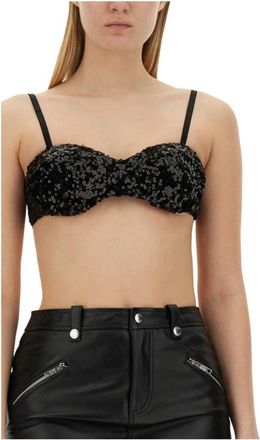 Moschino Sleeveless Top - Dames - Tops zonder mouwen - Zwart - L - Polyester - Tops