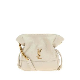 Saint Laurent Sand Leather Mini Jamie Bucket Bag Ccremasoft Borse A Secchiello