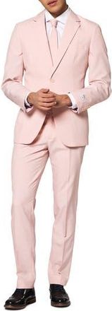 OppoSuits Pink Blush Slim Fit Two-Piece Suit & Tie Set at Nordstrom Rack, Size 48
