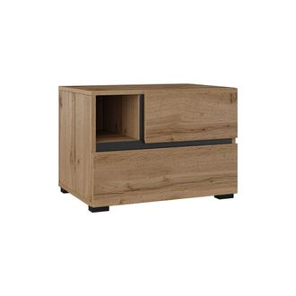 Petits Meubles Mesilla de noche de 2 cajones paneles laminados madera