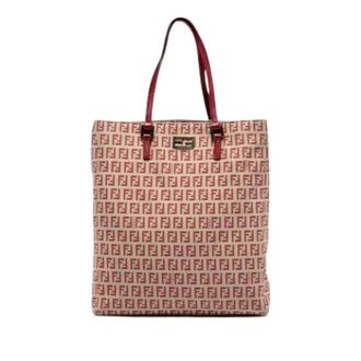 Fendi Pre-owned Tote Bags, female, Beige, Size: ONE SIZE Pre-owned Canvas Tote Bag