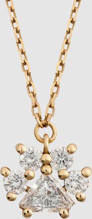 Little Ones Paris Collier Pendentif Paw Or Jaune 18k Et Diamants