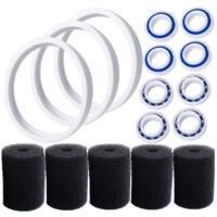OEM Neum&aacute;ticos De Repuesto C10 Compatibles Con El Robot Limpiafondos Polaris 180 280 360 380 Con Rodamientos De Bolas C60 Y Cepillo De Manguera De Barrido