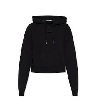 Jacquemus Hoodies, female, Black, Size: L Stylish Hoodie for a Trendy Look