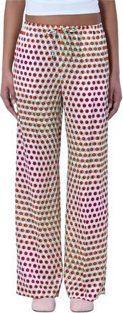 Dries Van Noten Broeken - Dames - Wijde Broeken - Rood - S - Broeken
