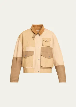 Isabel Marant Risla Colorblocked Cotton Jacket