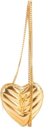 Saint Laurent Borsa a tracolla Love Heart - Oro