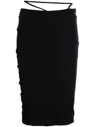 Gauge81 Dayton ruched pencil skirt - Black