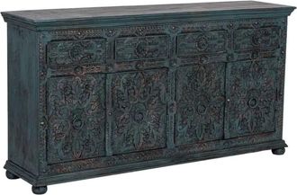 Wanderlust Deco Aparador de madera artesanal 180 x 45 x 96h cm