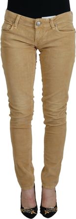 Acht Cotton Corduroy Low Waist Women Casual Womens Jeans