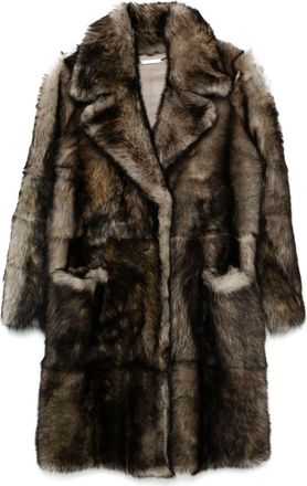 Nour Hammour Brown Evita Coat - Womens - Lamb Fur